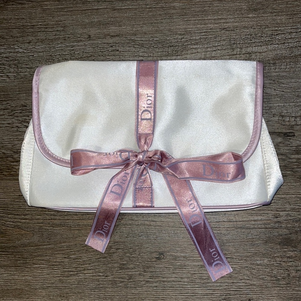 Christian DIOR bag purse travel cosmetics accessories logo traveling vintage